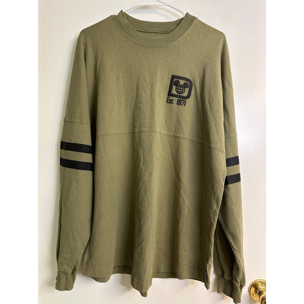 Olive Green‎ & Black Size Medium M Walt Disney World Spirit Jersey